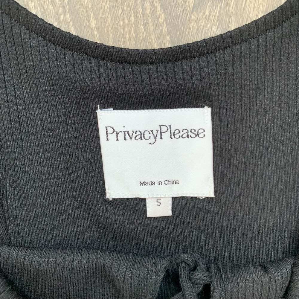 Revolve Privacy Please Terry Mini Dress Black Size Small - Picture 10 of 16